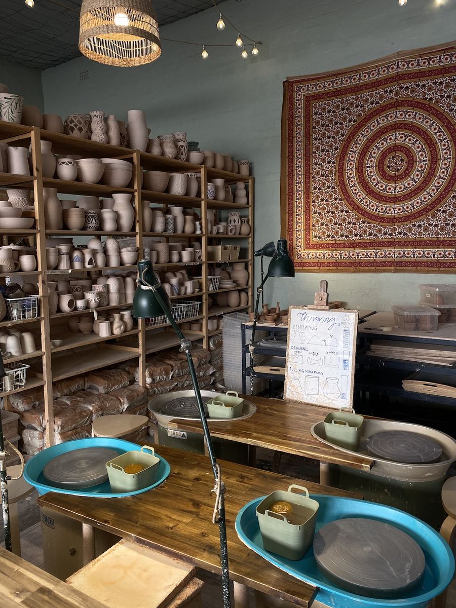 Print Paint Pot - Pottery Class Sydney